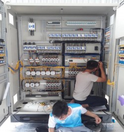 Control panel for water treatment station