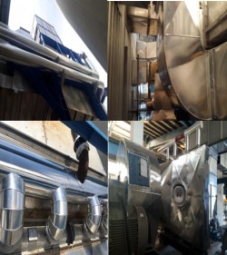 Construction of insulation for steam lines and hot pipes